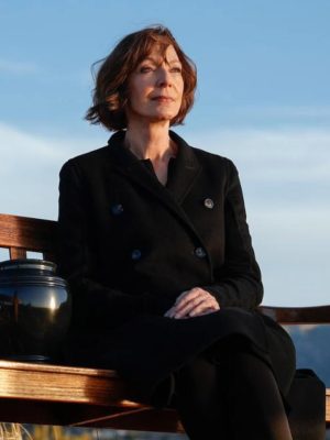 Miss You Love You 2026 Allison Janney Black Wool Coat