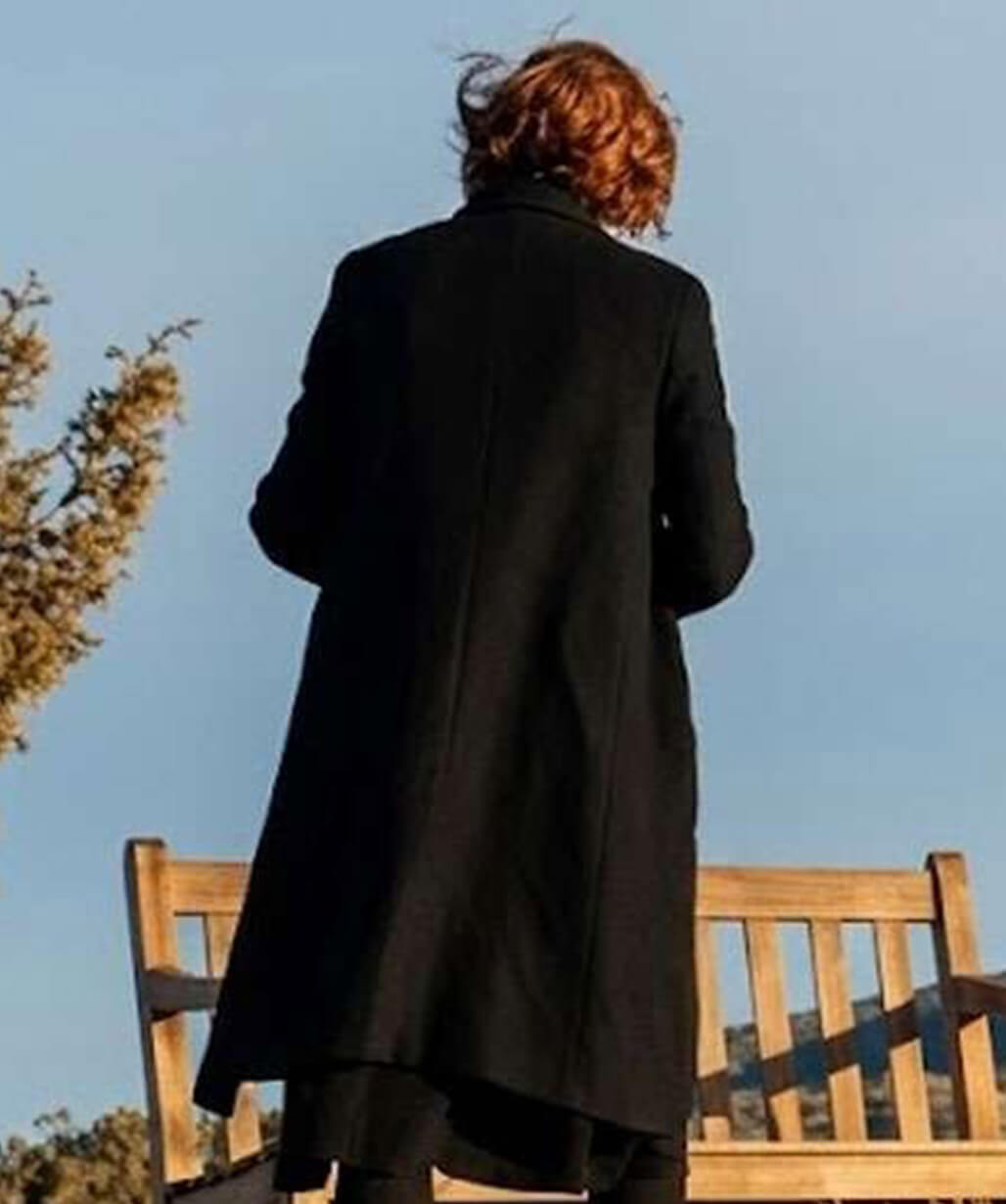 Miss You Love You 2026 Allison Janney Black Wool Coat