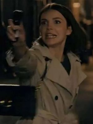Not Suitable For Work 2026 Ella Hunt Beige Trench Coat