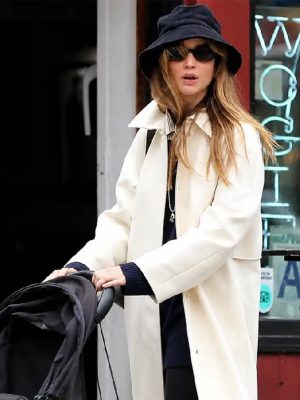 NYC 2026 Jennifer Lawrence Wool Coat