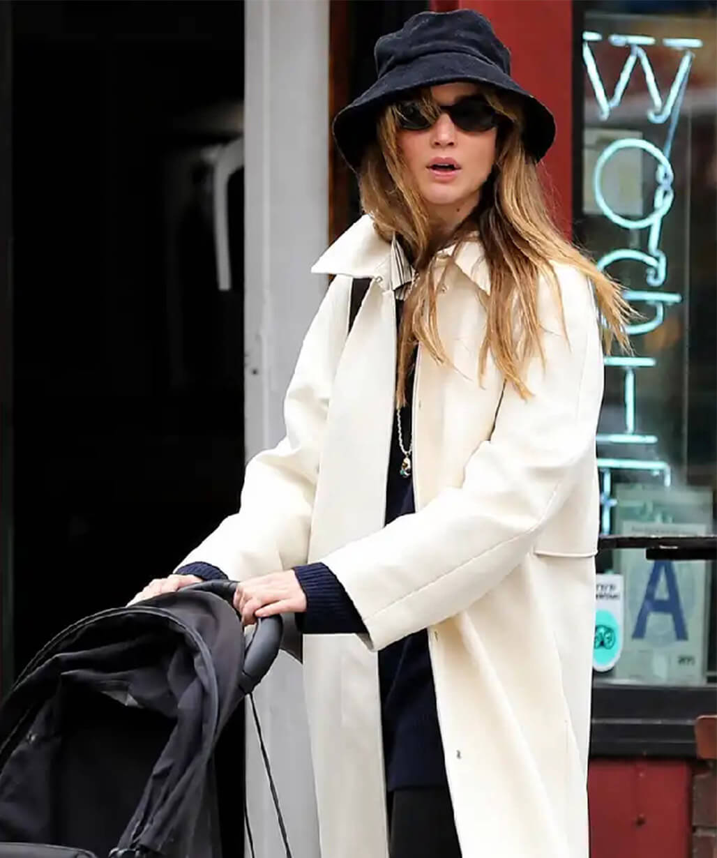 NYC 2026 Jennifer Lawrence Wool Coat