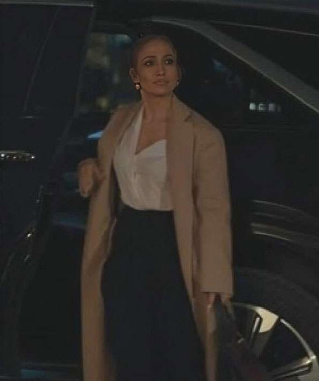 Office Romance 2026 Jennifer Lopez Wool Coat