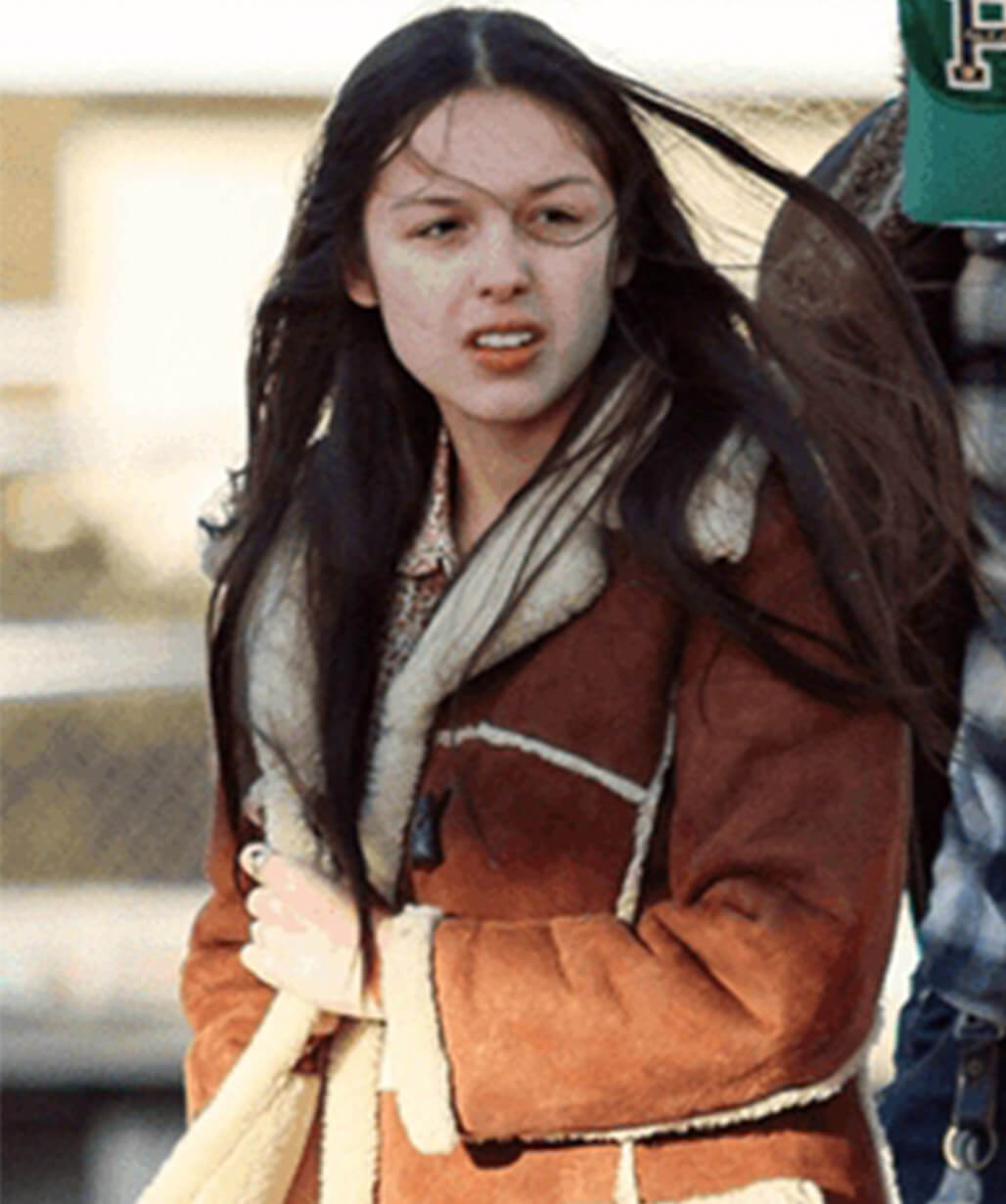 Olivia Rodrigo Brown Suede Shearling Coat