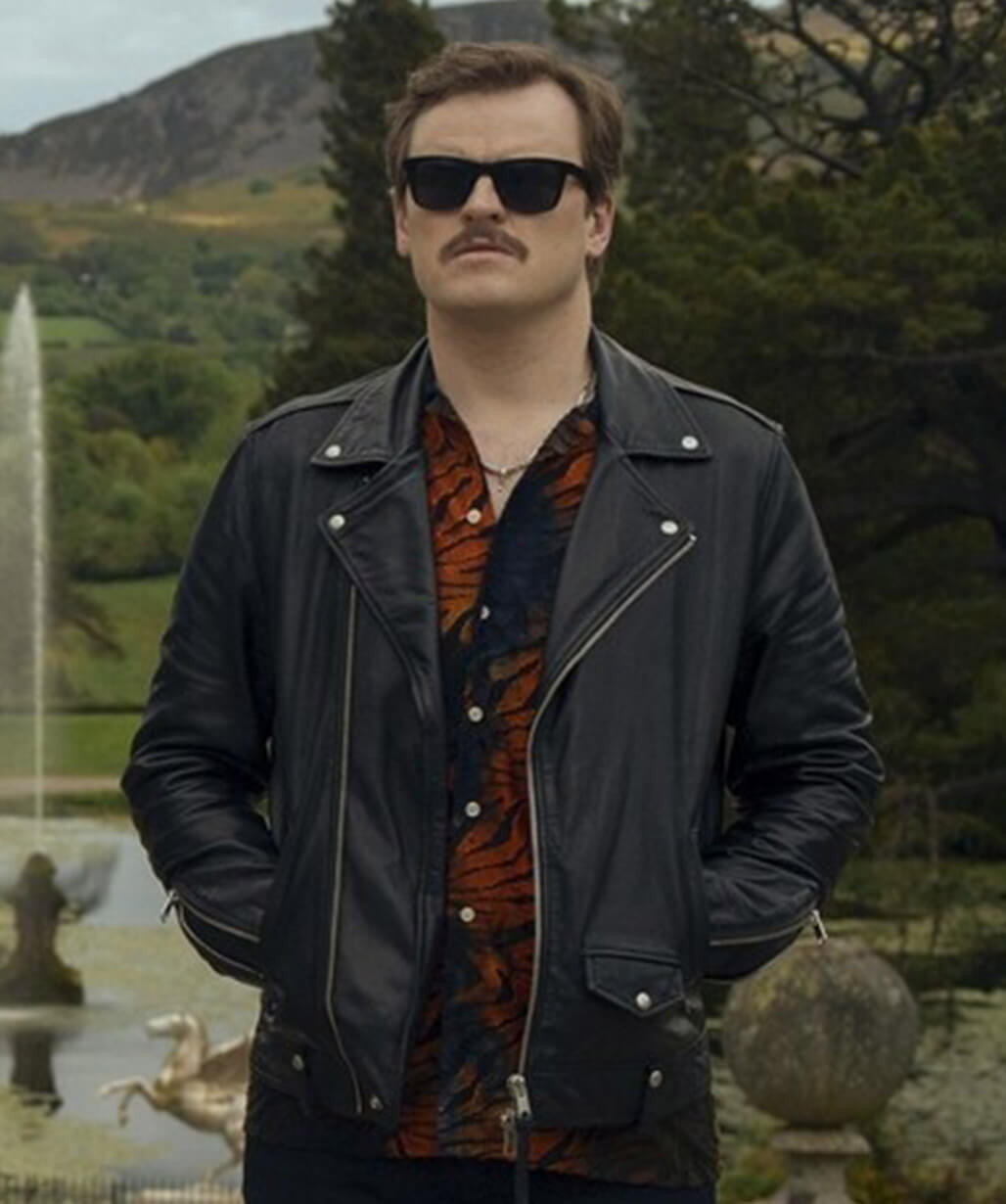 Power Ballad 2026 Jack Reynor Black Leather Jacket