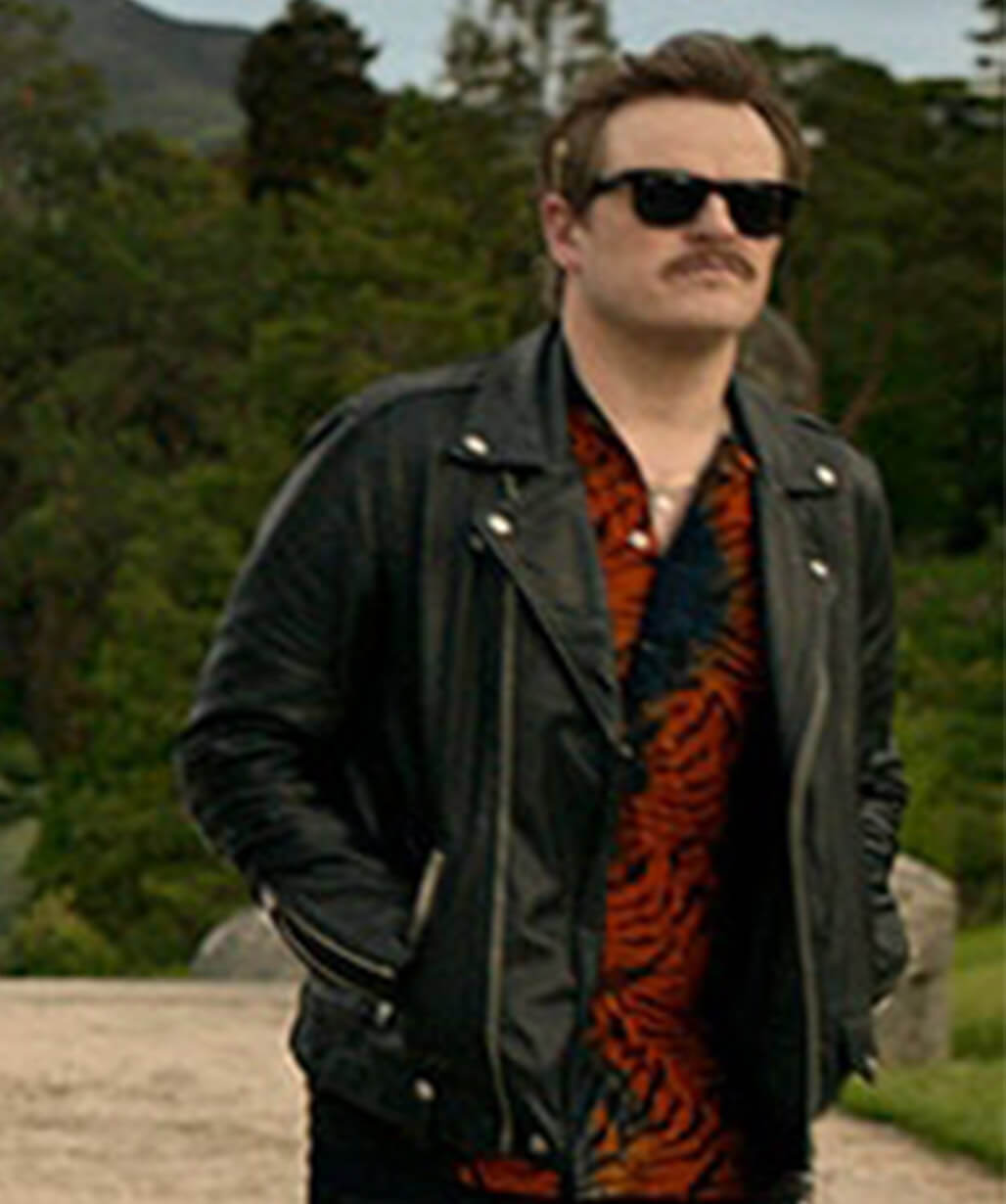 Power Ballad 2026 Jack Reynor Black Leather Jacket