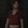 Resident Evil Code Veronica Claire Redfield Red Leather Vest