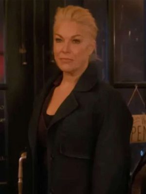 Ride or Die 2026 Hannah Waddingham Black Wool Coat