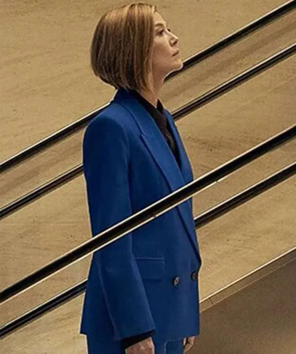 Rosamund Pike Ladies First 2026 Blue Blazer