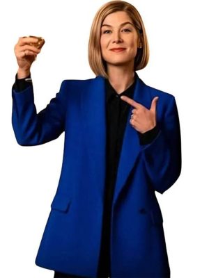 Rosamund Pike Ladies First 2026 Blue Blazer