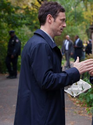 Scoot McNairy Furious 2026 Blue Cotton Coat