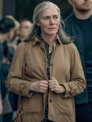 Slow Horses S03 Saskia Reeves Brown Cotton Jacket