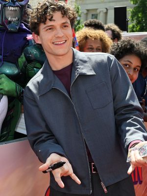 Spider-Man: Brand New Day 2026 Tom Holland Grey Jacket