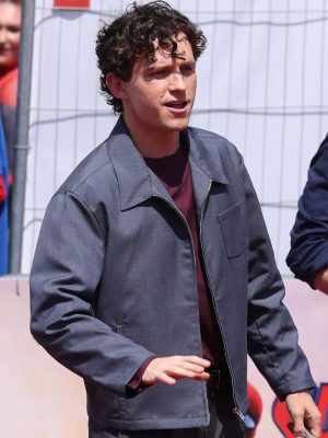 Spider-Man: Brand New Day 2026 Tom Holland Grey Jacket