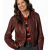 The Boroughs 2026 Geena Davis Leather Jacket