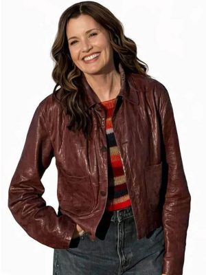 The Boroughs 2026 Geena Davis Leather Jacket