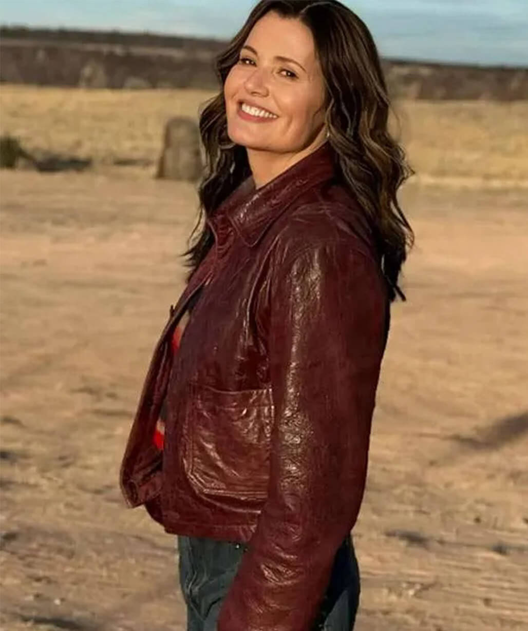 The Boroughs 2026 Geena Davis Leather Jacket