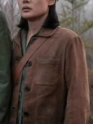 3 Body Problem Young Ye Wenjie Brown Suede Jacket