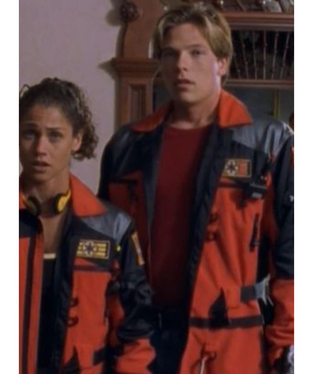 Power rangers Lightspeed Rescue Carter Grayson Red Cotton Jacket