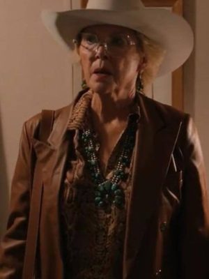 Beulah Jackson Dutton Ranch 2026 Brown Leather Blazer