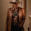 Beulah Jackson Dutton Ranch 2026 Brown Leather Blazer
