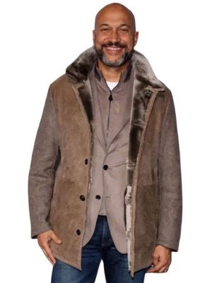 Buddy 2026 Keegan-Michael Key Suede Shearling Coat