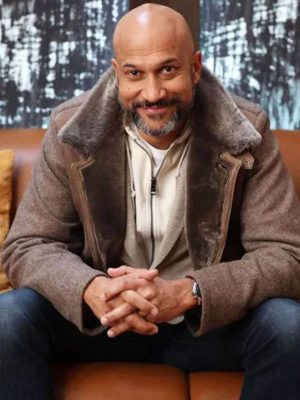 Buddy 2026 Keegan-Michael Key Suede Shearling Coat