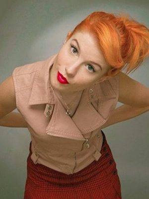 Hayley Williams Pink Biker Leather Vest