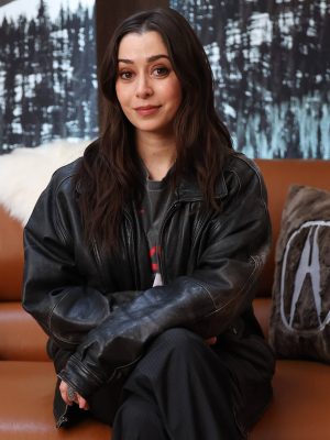 Cristin Milioti Buddy 2026 Black Leather Jacket