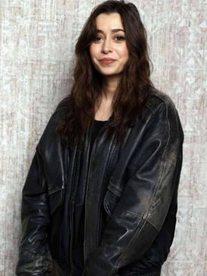 Cristin Milioti Buddy 2026 Black Leather Jacket