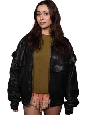 Cristin Milioti Buddy 2026 Black Leather Jacket