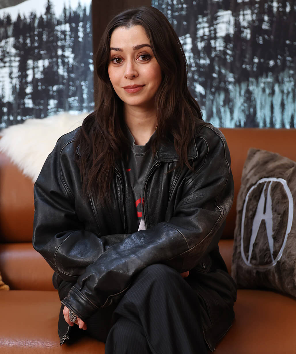 Cristin Milioti Buddy 2026 Black Leather Jacket