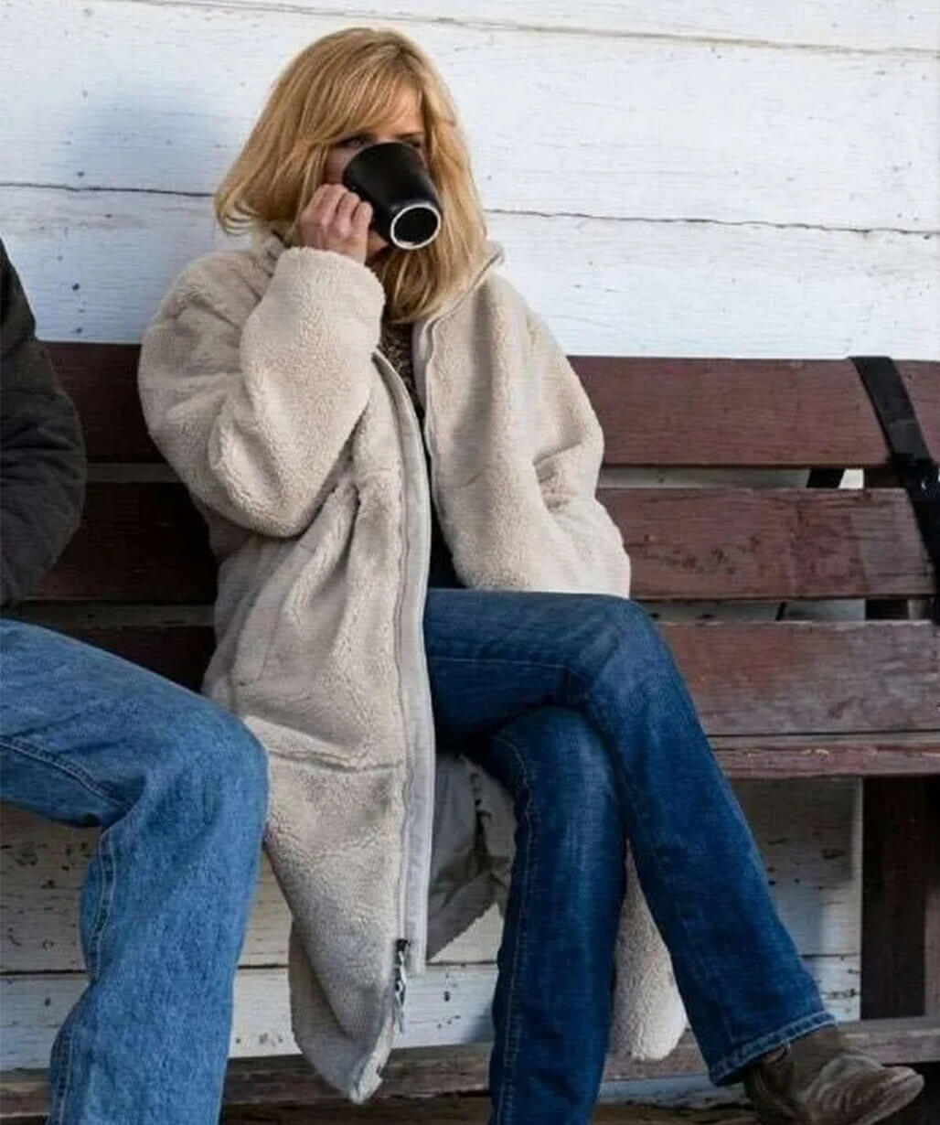 Dutton Ranch 2026 Kelly Reilly Sherpa Coat