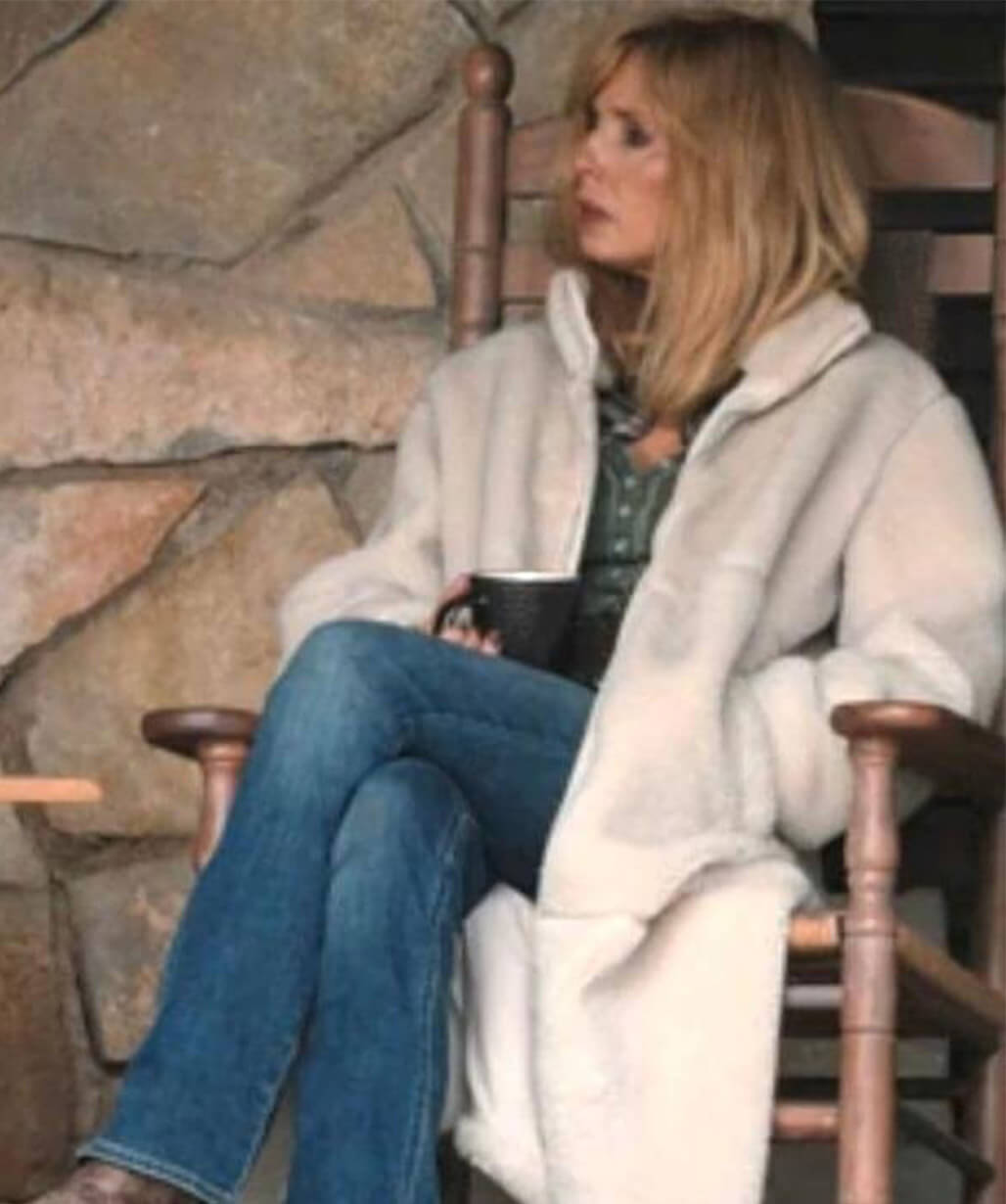Dutton Ranch 2026 Kelly Reilly Sherpa Coat