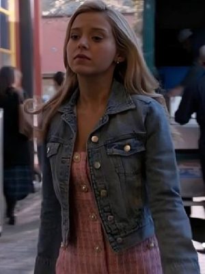 Elle 2026 Lexi Minetree Blue Denim Jacket