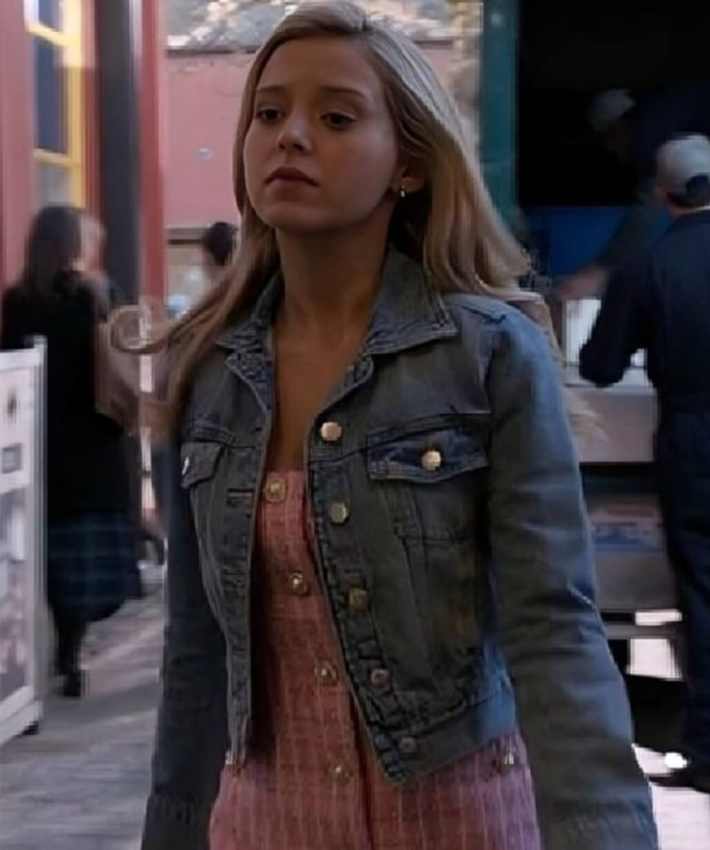 Elle 2026 Lexi Minetree Blue Denim Jacket