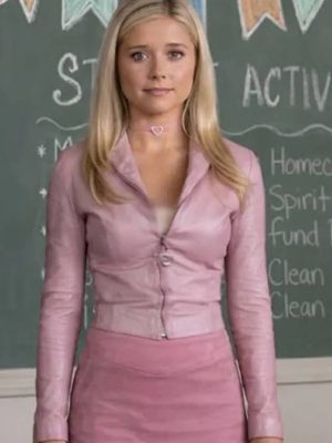 Elle Woods Elle S01 Pink Leather Jacket