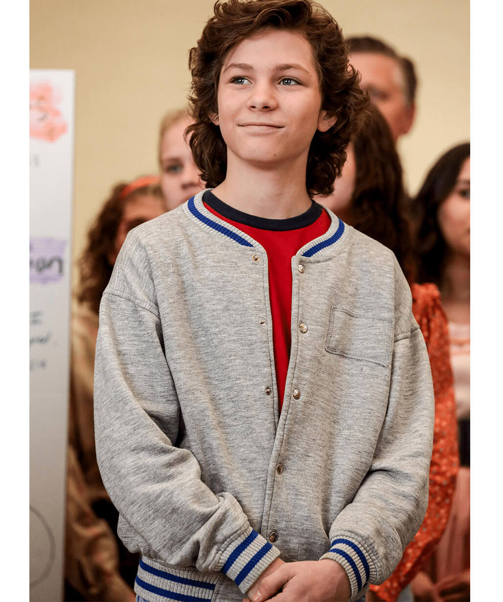 Georgie Cooper Young Sheldon S01 Grey Jacket