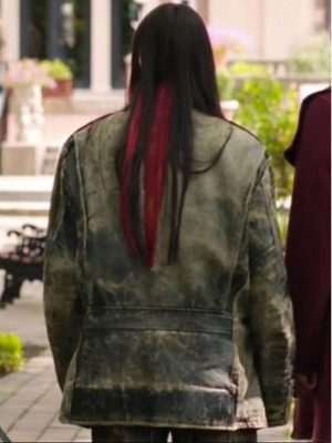 Ivy Wolk Roommates 2026 Distressed Leather Jacket