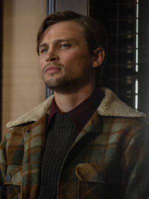 Darren Mann 923 Jack Dutton Plaid Shearling Jacket