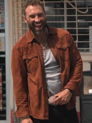 Jai Courtney Dutton Ranch 2026 Suede Jacket