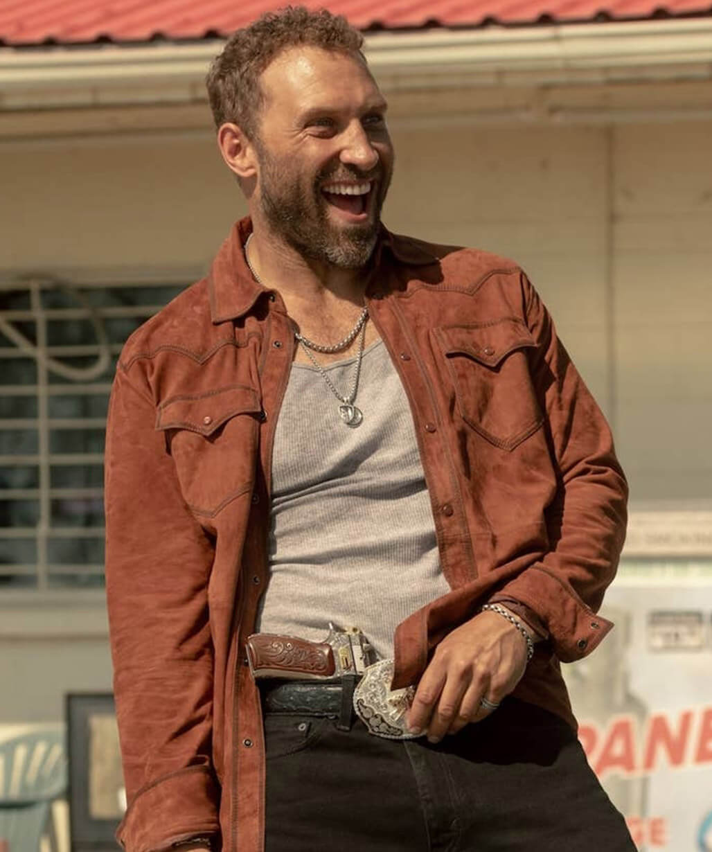 Jai Courtney Dutton Ranch 2026 Suede Jacket