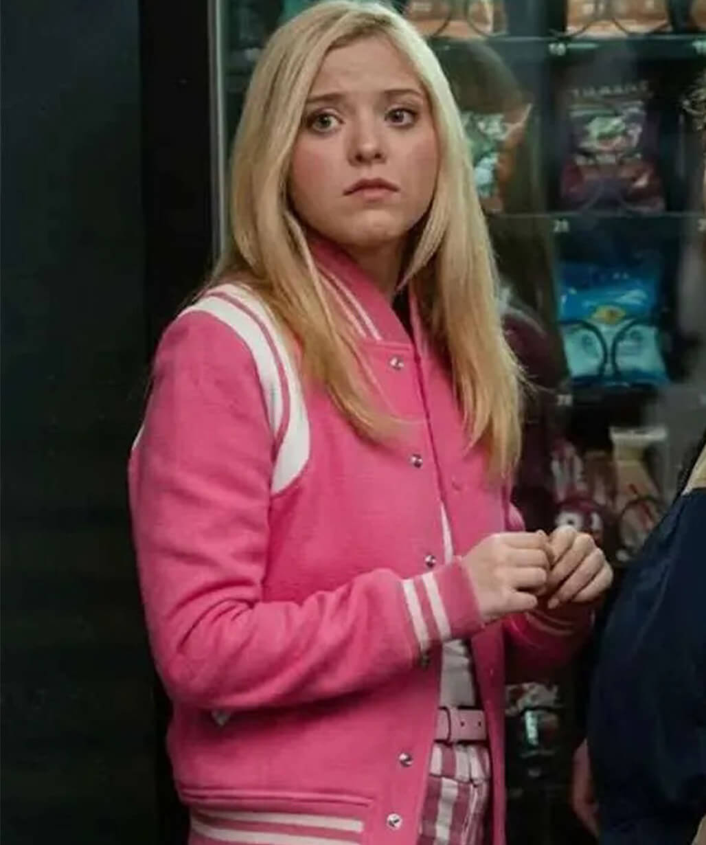 Lexi Minetree Elle 2026 Pink Bomber Jacket