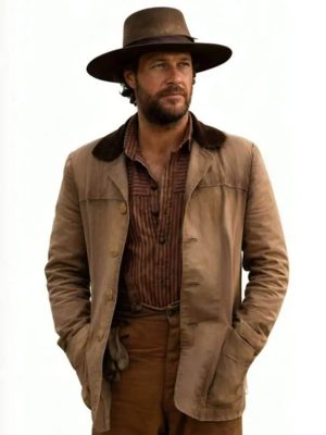Little House On The Prairie 2026 Luke Bracey Brown Coat