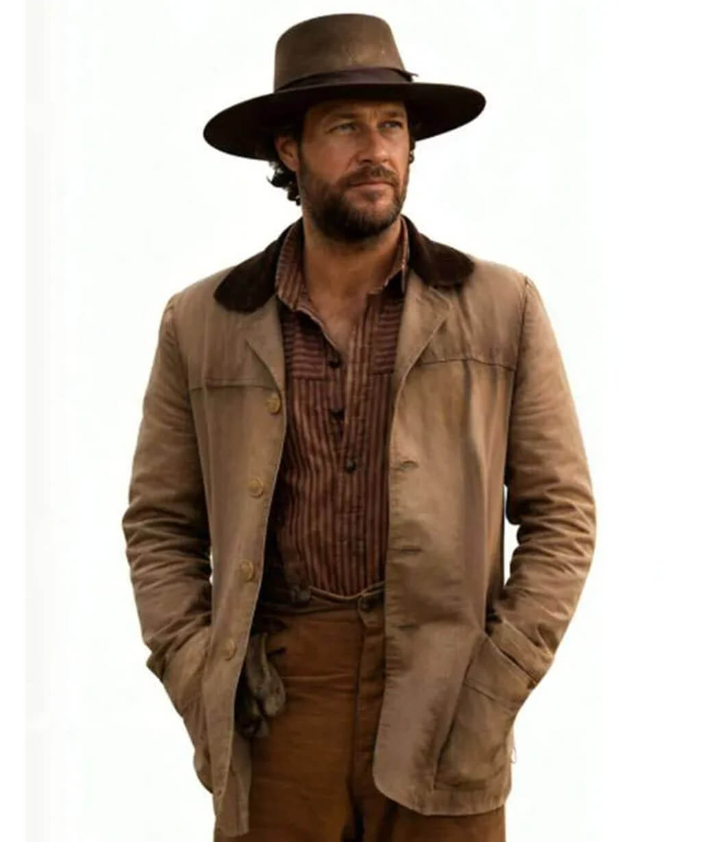Little House On The Prairie 2026 Luke Bracey Brown Coat