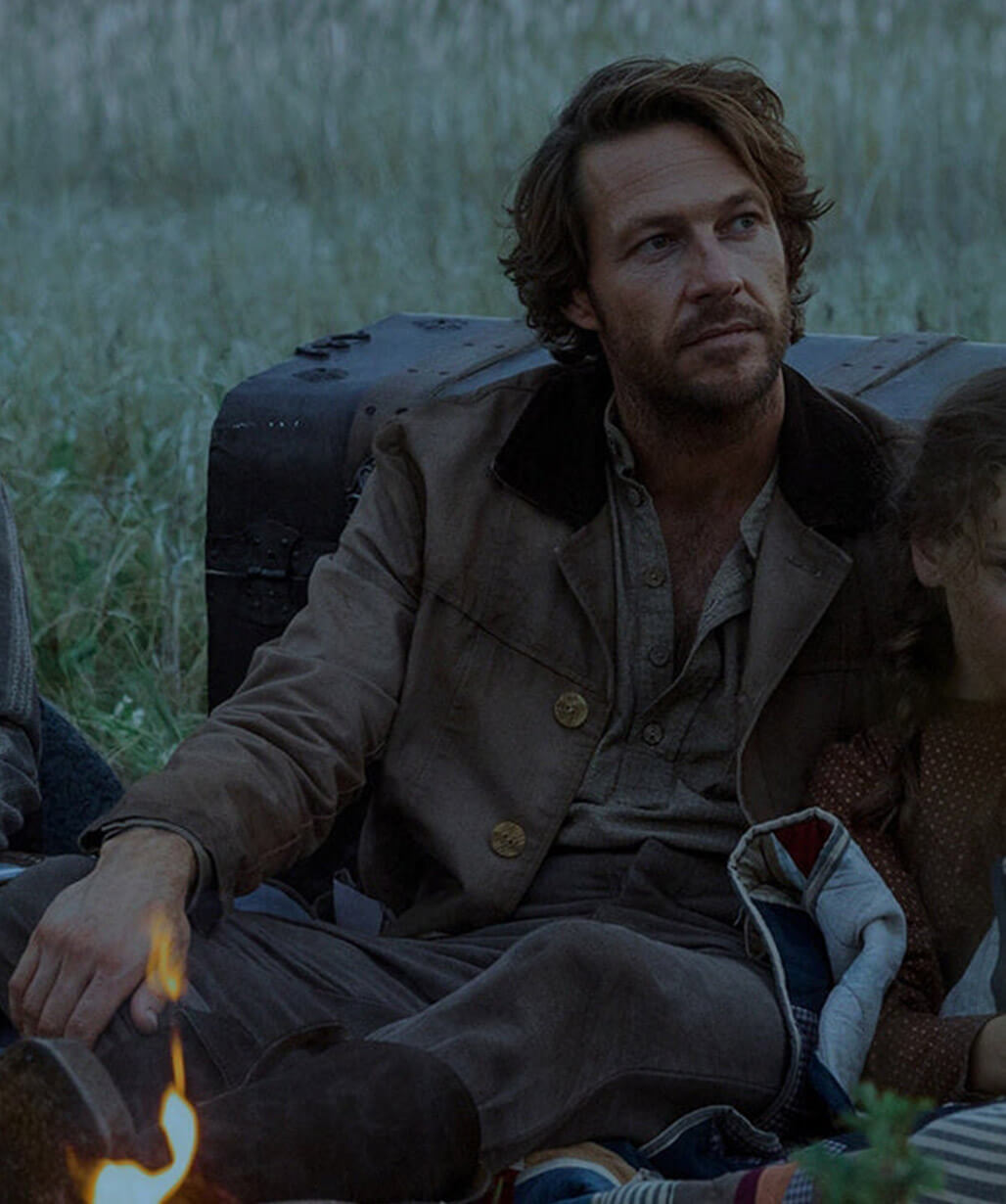 Little House On The Prairie 2026 Luke Bracey Brown Coat