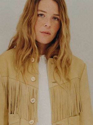 Maggie Rogers Leather Fringe Jacket