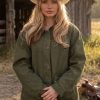 Natalie Alyn Lind Dutton Ranch 2026 Green Jacket