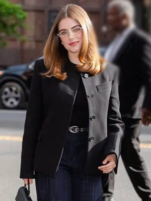 NYC 2026 Ella Bright Black Wool Blazer