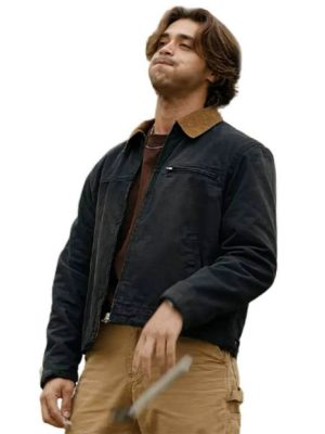 Off Campus 2026 Antonio Cipriano Black Cotton Jacket