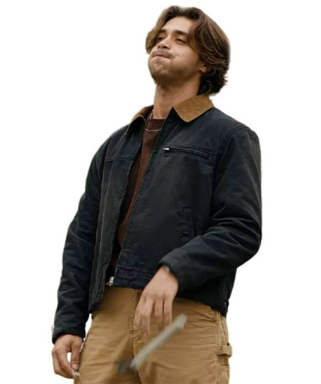 Off Campus 2026 Antonio Cipriano Black Cotton Jacket